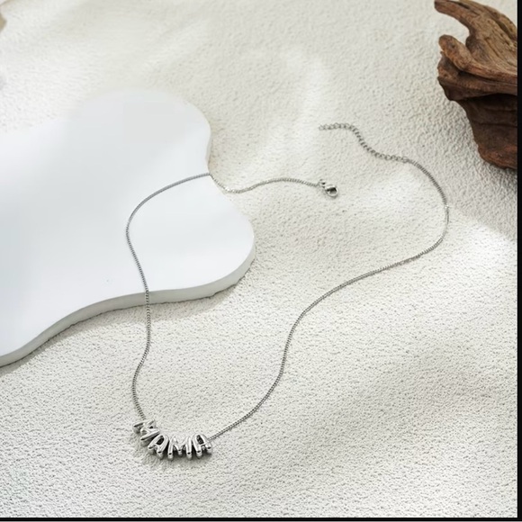 Silver 'MAMA' Necklace - Picture 3 of 3